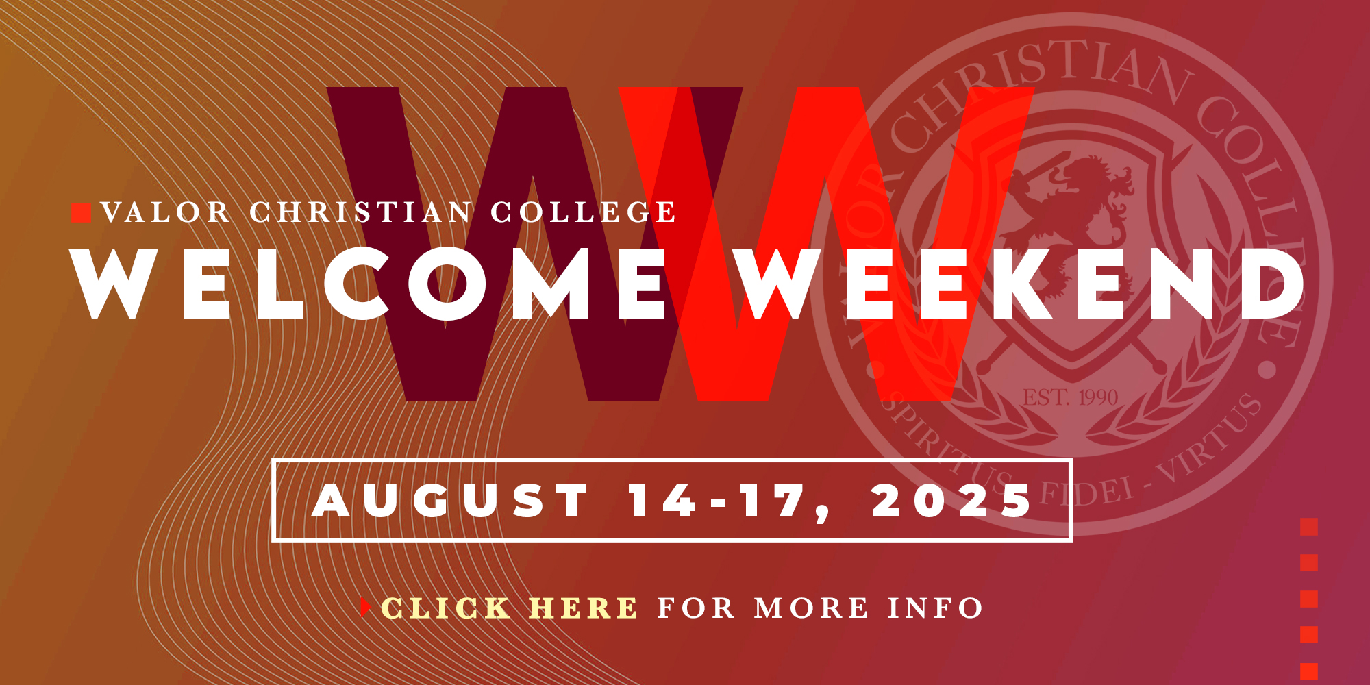 Welcome Weekend Fall 2025